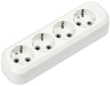 Колодка с заземлением Smartbuy 4-м 16А 3500Вт белый картинка 